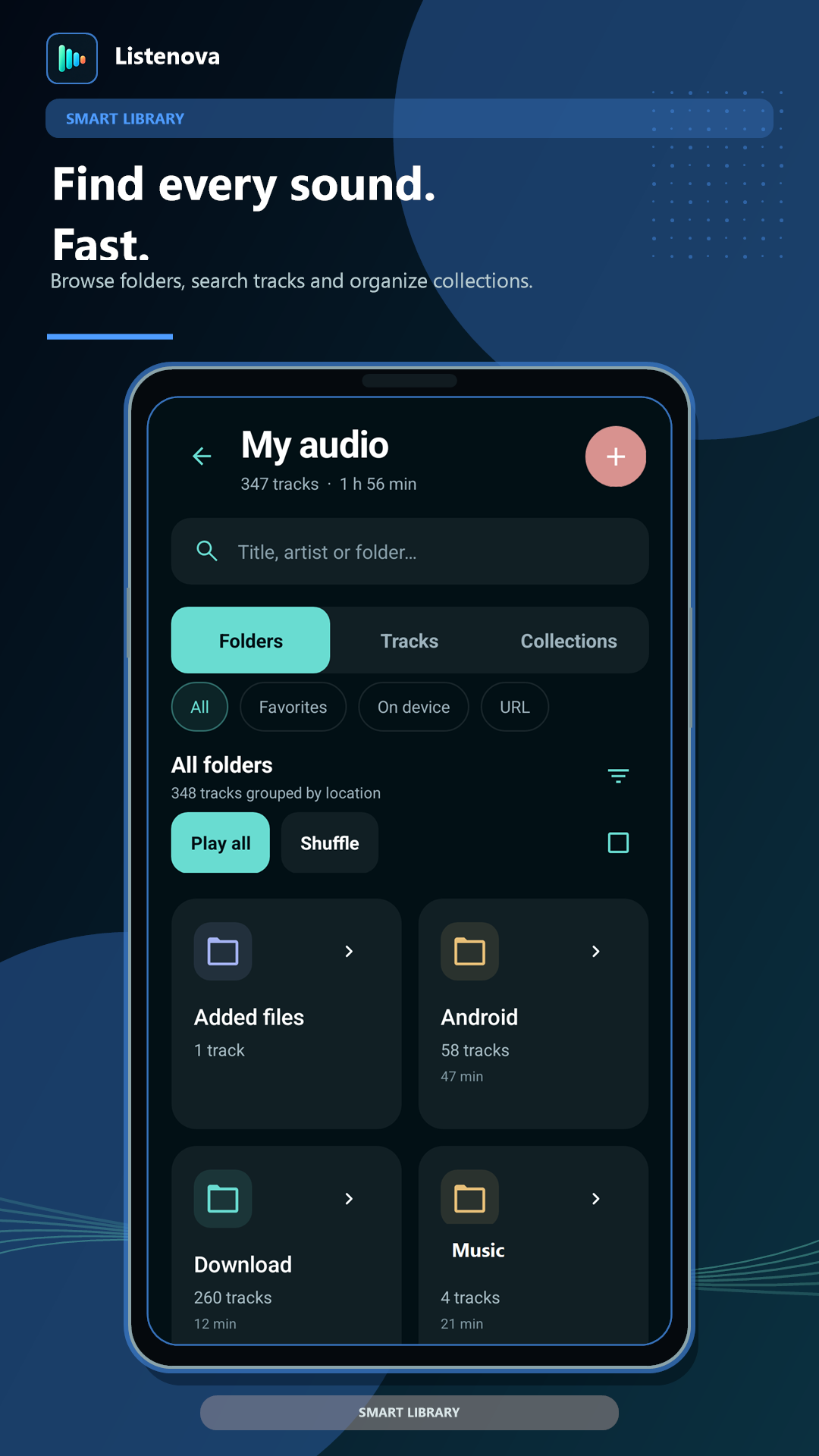 Listenova audio library