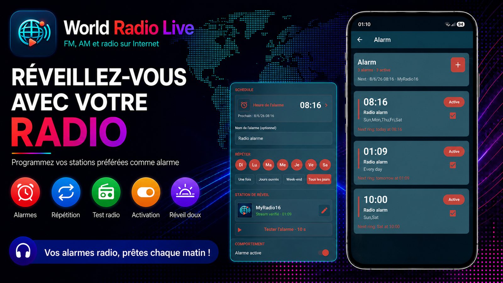Réveil radio